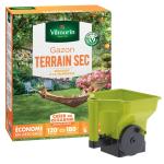 Terrain Sec - Gazon Terrain Sec - 3 kg + Semoir à main Gazon/Engrais - face recto